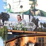 Asics Made of 26.2 miles and no stunt doubles billboard