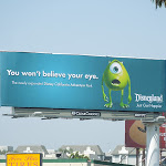 Monsters Inc Mike Disneyland billboard