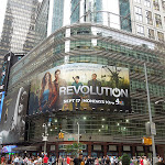 Giant Revolution billboard Times Square NYC 